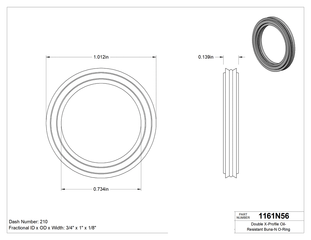Technical drawing - 1161N56